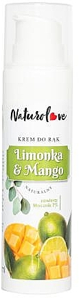 Krem do rąk z mocznikiem 7% Limonka i Mango - Naturolove — Zdjęcie N1