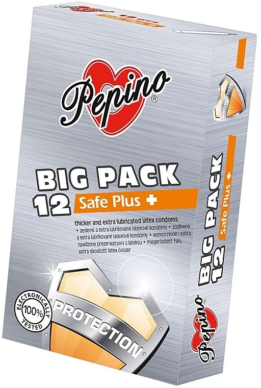 Prezerwatywy, 12 sztuk - Pepino Safe Plus — Zdjęcie N1