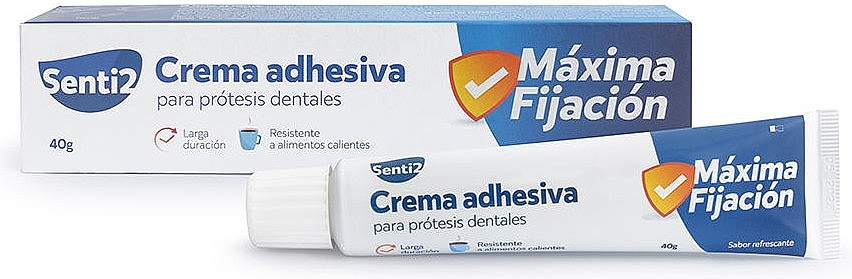 Krem do mocowania protez zębowych - Senti2 Adhesive cream — Zdjęcie N1