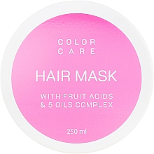 Kup Maska do włosów farbowanych - Looky Look Color Care Hair Mask With Fruit Acids & 5 Oils Complex