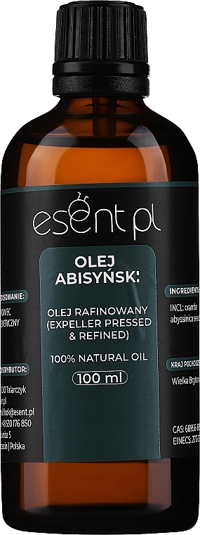 Rafinowany olej abisyński - Esent — Zdjęcie N2