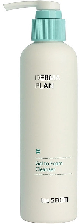 Delikatna pianka oczyszczająca dla skóry wrażliwej i alergicznej - The Saem Derma Plan Gel To Foam Cleanser — Zdjęcie N2