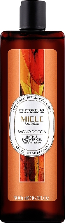 Żel pod prysznic i do kąpieli Millefiori Honey - Phytorelax Laboratories Floral Ritual Bath & Shower Gel — Zdjęcie N1
