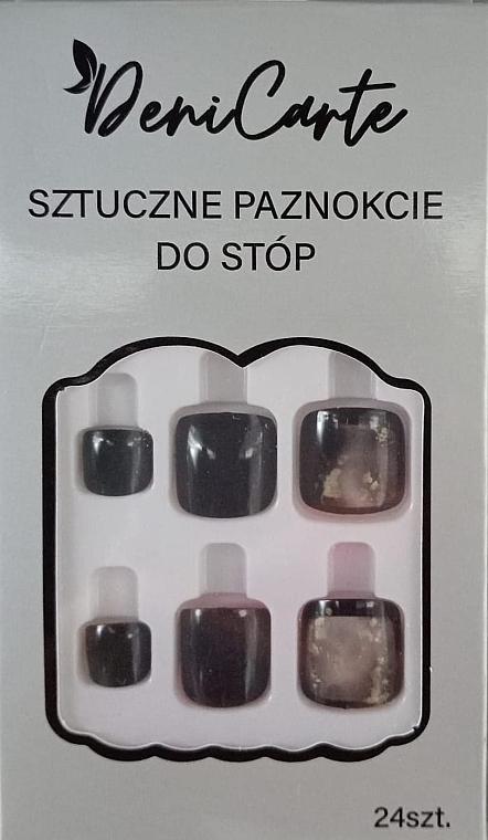 Tipsy do stóp, 24 sztuki - Deni Carte Nails 7257 — Zdjęcie N1