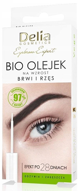 Bio olejek na wzrost brwi i rzęs - Delia Eyebrow Expert Bio Oil — Zdjęcie N1