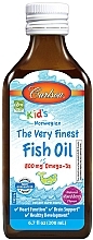 Olej rybny o smaku jagodowym, 800mg - Carlson Labs Kid's The Very Finest Fish Oil — Zdjęcie N1