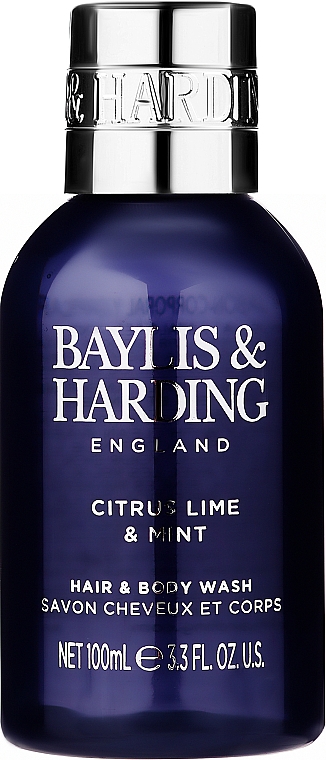 Zestaw - Baylis & Harding Men's Citrus Lime & Mint (hair/b/wash 100 ml + a/sh/balm 50 ml + face/wash 100 ml) — Zdjęcie N3