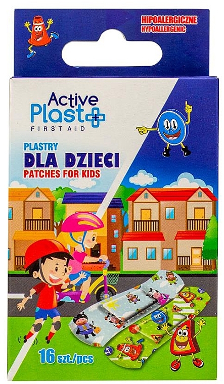 Plastry dla dzieci, 16 szt. - Ntrade Active Plast — Zdjęcie N1