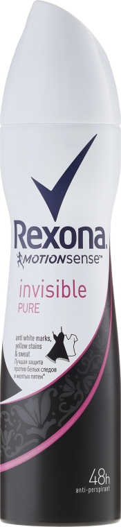 Antyperspirant w sprayu - Rexona Motionsense Invisible Pure Deodorant Spray — Zdjęcie N1