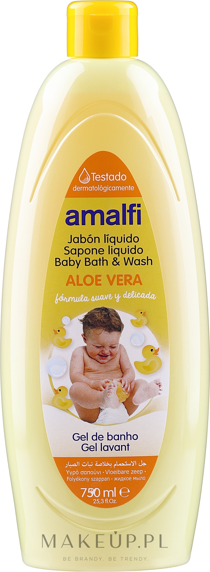 Mydło w płynie dla niemowląt Aloe Vera - Amalfi Kids Soap — Zdjęcie 750 ml
