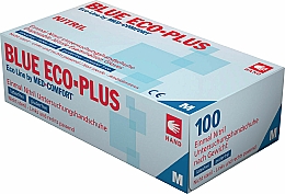 Kup Jednorazowe rękawiczki nitrylowe, niebieskie, rozmiar M, 100 szt. - Med-Comfort Blue Eco Plus