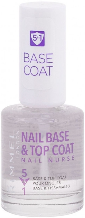Baza i top coat do paznokci - Rimmel Nail Nurse 5 in 1 Nail Base & Top Coat