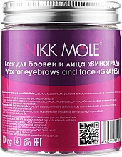 Wosk perłowy do brwi i twarzy Winogrona - Nikk Mole Wax For Eyebrows And Face Grapes — Zdjęcie N2