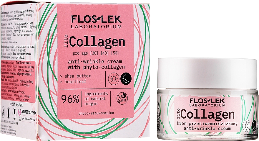 Krem przeciwzmarszczkowy z z fitokolagenem - Floslek Pro Age Cream With Phytocollagen — Zdjęcie N2