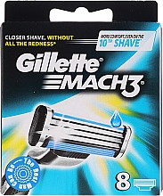 Wymienne wkłady do maszynki, 8 szt. - Gillette Mach3 — Zdjęcie N9