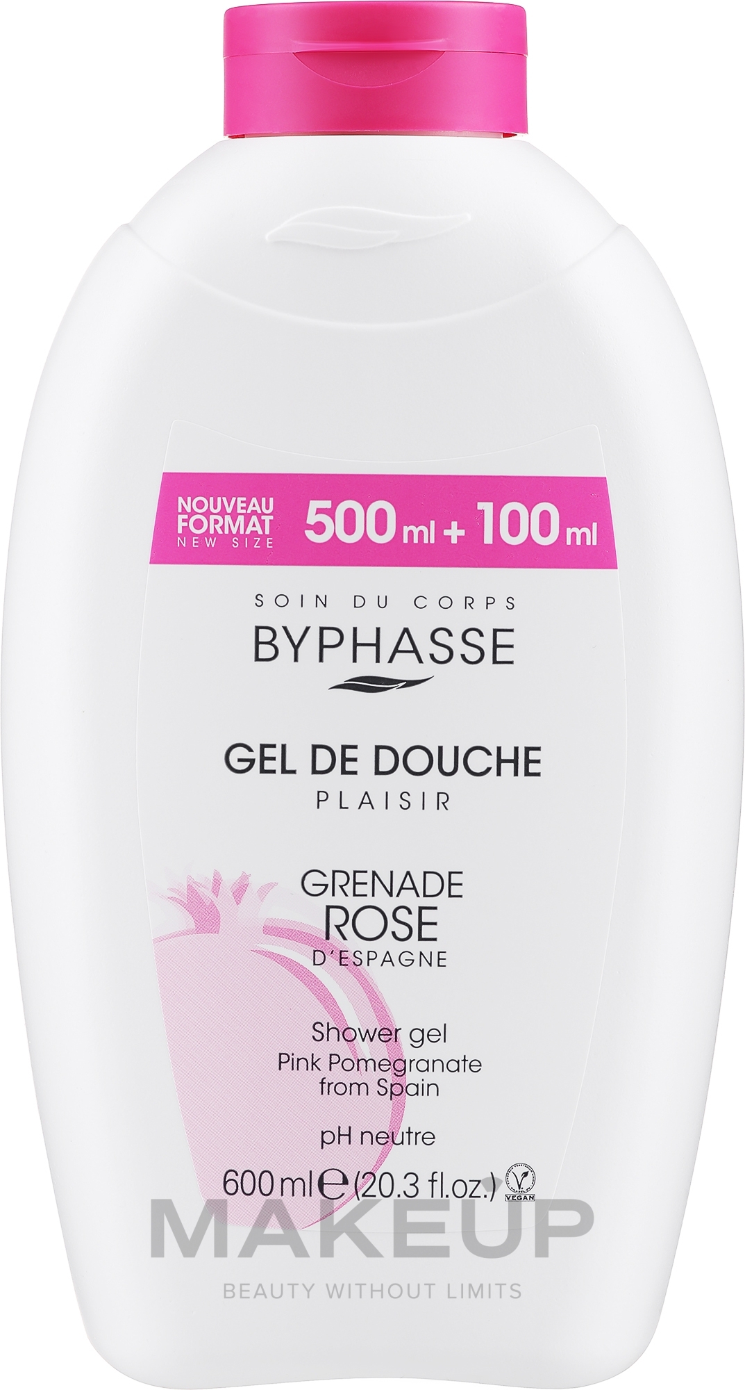 Żel pod prysznic - Byphasse Plaisir Shower Gel Pink Pomegranate  — Zdjęcie 600 ml