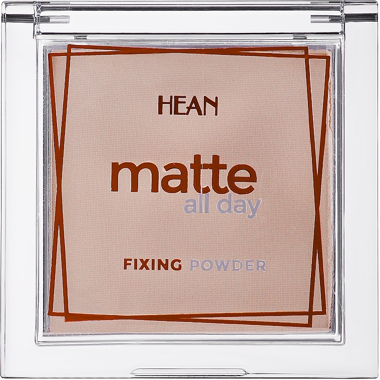 Matujący puder do twarzy - Hean Matte All Day Fixing Powder — Zdjęcie N6