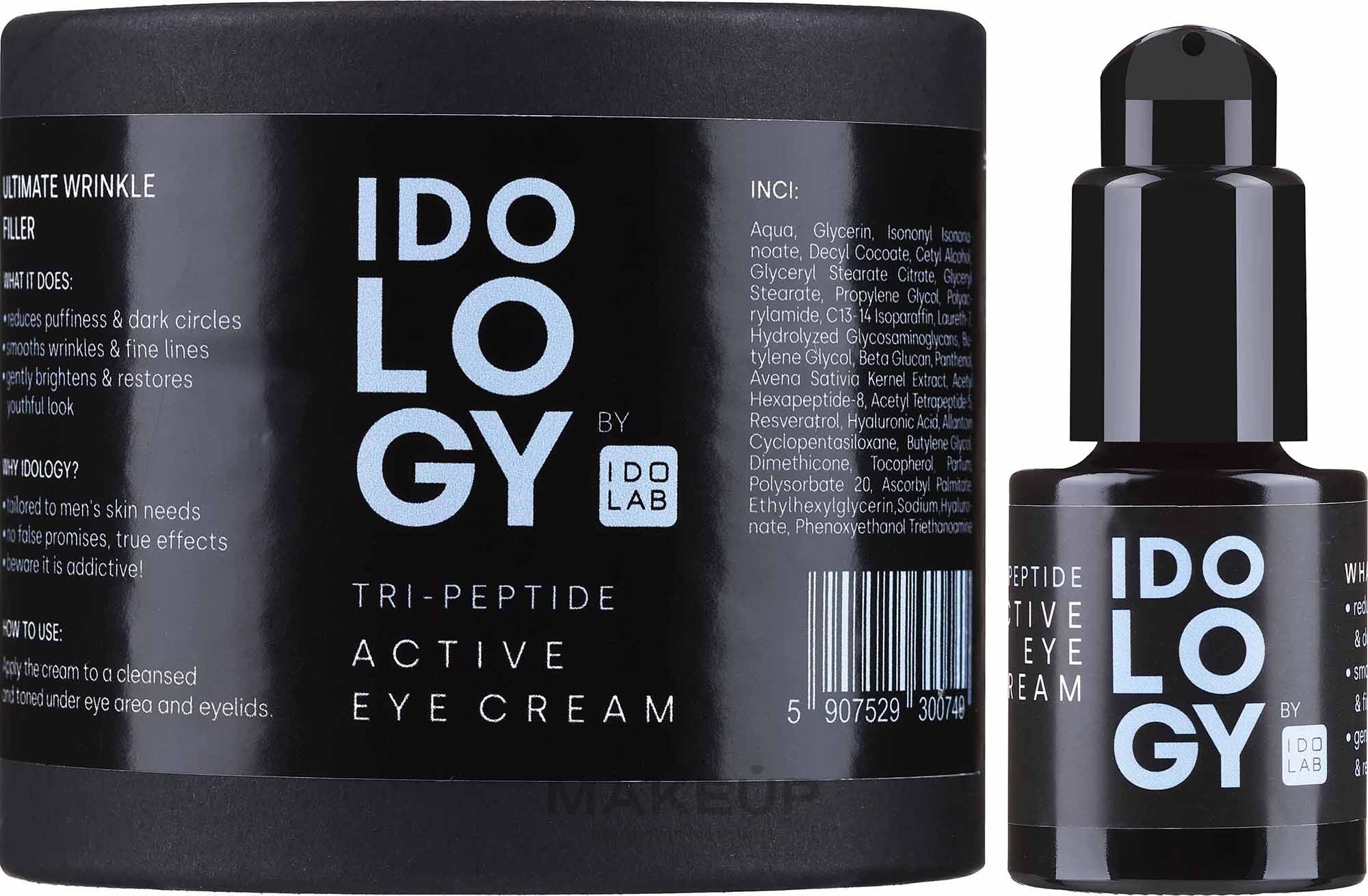 Rozświetlający krem pod oczy - Idolab Idology Tri-peptide Eye Cream — Zdjęcie 15 ml