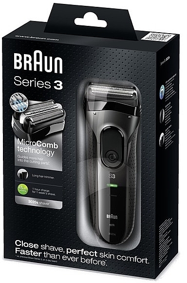 Elektryczna maszynka do golenia - Braun Series 3 3020 — Zdjęcie N1