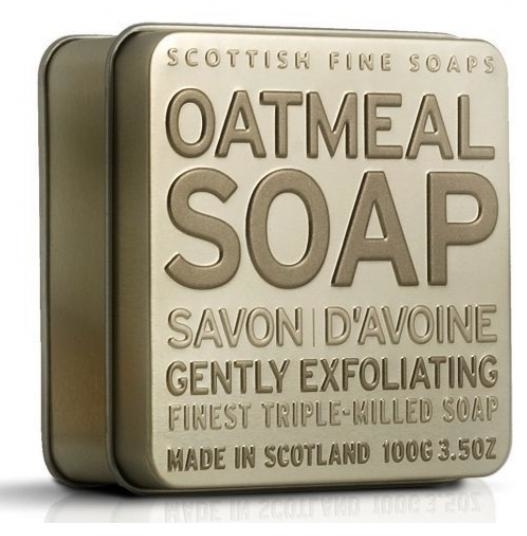 Mydło Płatki owsiane w metalowej puszce - Scottish Fine Soaps Oatmeal Soap In A Tin — Zdjęcie N1