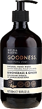 Naturalne mydło w płynie do rąk - Baylis & Harding Goodness Lemongrass & Ginger Natural Hand Wash — Zdjęcie N1