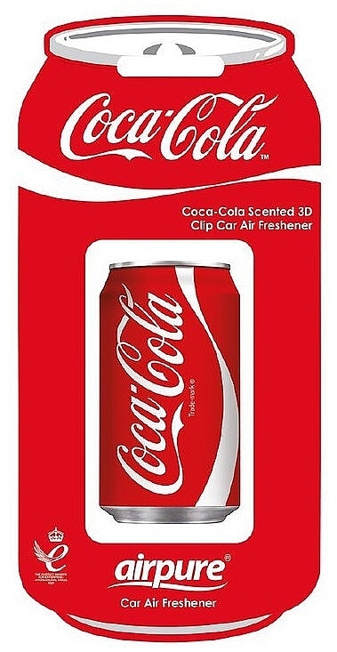 Odświeżacz powietrza do samochodu Coca-Cola - Airpure Car Vent Clip Air Freshener Coca-Cola — Zdjęcie N1