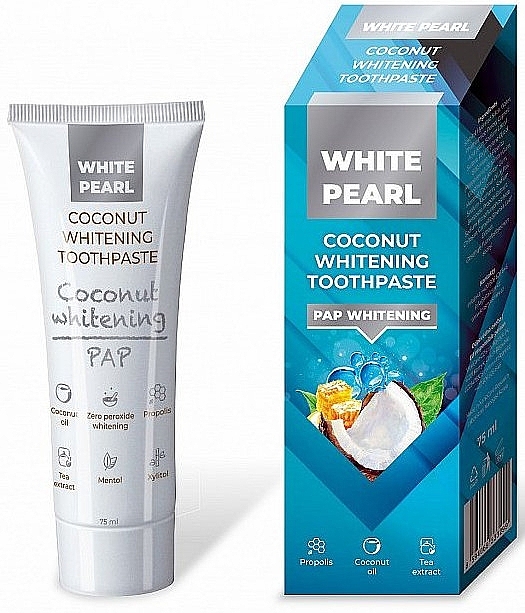 Kokosowa pasta wybielająca do zębów - VitalCare White Pearl PAP Coconut Whitening Toothpaste — Zdjęcie N2