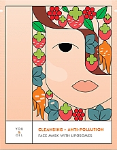 Kup Oczyszczająca maska ​​do twarzy w płachcie - You & Oil Cleansing & Anti-Pollution Face Mask With Liposomes