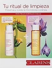 Kup Zestaw - Clarins Duo Cleansing Normal and Dry Skin (f/milk/200ml + f/lot/200ml)