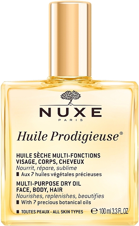 PRZECENA! Suchy olejek do pielęgnacji twarzy, ciała i włosów - Nuxe Huile Prodigieuse Multi-Purpose Care Multi-Usage Dry Oil * — Zdjęcie N1