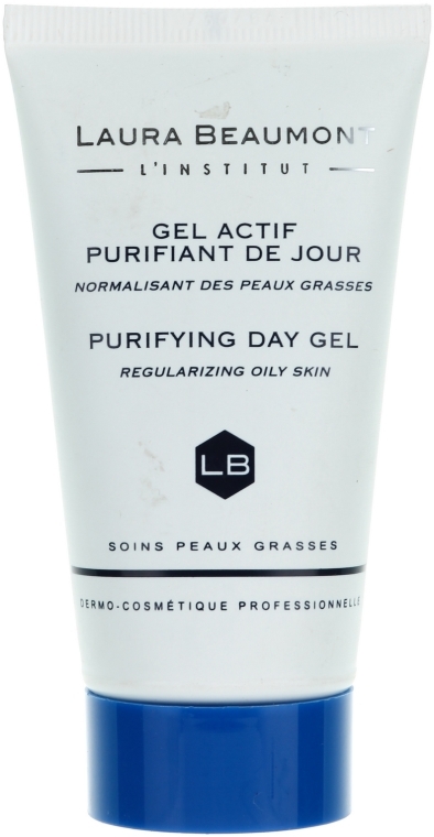 Żel z wyraźnym efektem seboregulującym na dzień - Laura Beaumont Purifying Day Gel Regularizing Of Oily Skin — Zdjęcie N1
