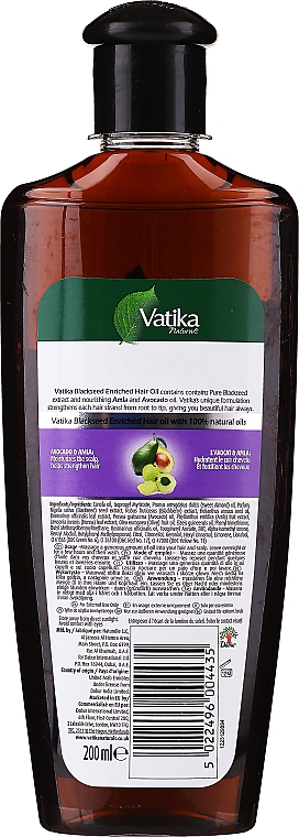 Olejek do włosów - Dabur Vatika Black Seed Enriched Hair Oil — Zdjęcie N2