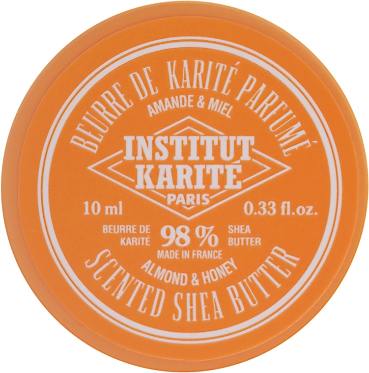 Perfumowane masło shea 98% Migdał i miód - Institut Karité Almond And Honey Scented Shea Butter — Zdjęcie N1