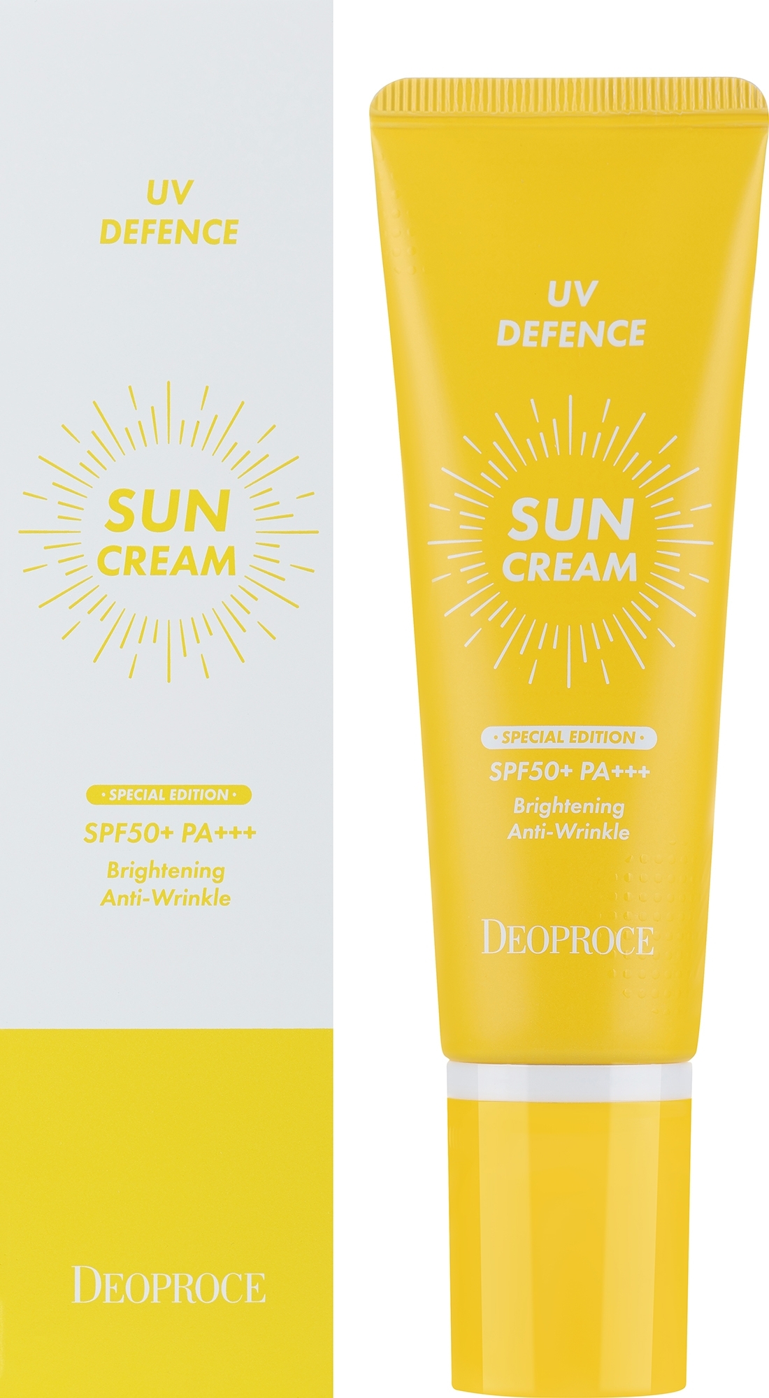 Krem przeciwsłoneczny do twarzy - Deoproce Uv Deffence Sun Cream Spf50+ Pa+++  — Zdjęcie 50 g