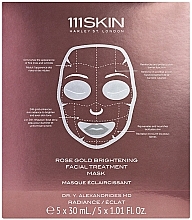 Rozświetlająca maseczka do twarzy z różowym złotem - 111Skin Rose Gold Brightening Facial Treatment Mask — Zdjęcie N2