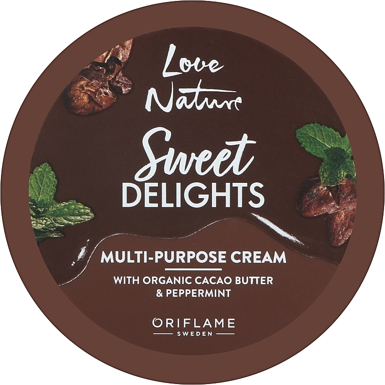 Wielofunkcyjny krem z organicznym masłem kakaowym i miętą - Oriflame Love Nature Multi-Purpose Cream — Zdjęcie N1