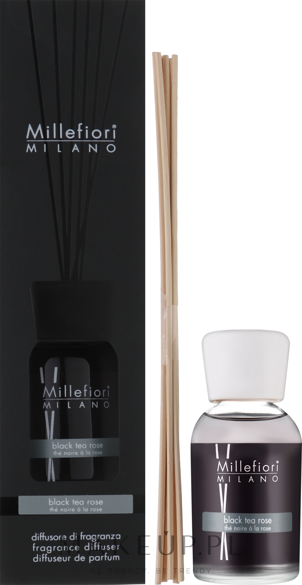 Dyfuzor zapachowy - Millefiori Milano Black Tea Rose Fragrance Diffuser — Zdjęcie 250 ml