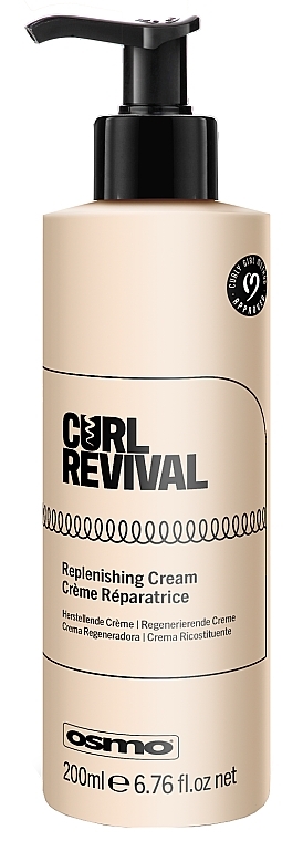 Odżywczy krem do stylizacji włosów kręconych bez spłukiwania - Osmo Curl Revival Replenishing Cream — Zdjęcie N1