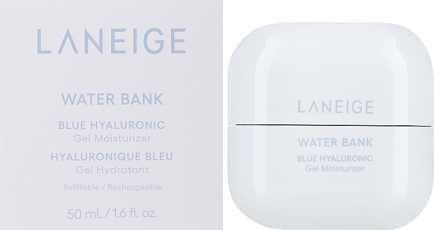Nawilżający żel do twarzy z niebieskim kwasem hialuronowym - Laneige Water Bank Blue Hyaluronic Gel Moisturizer Refillable (uzupełnienie) — Zdjęcie N1