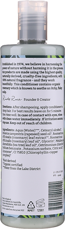 Odżywka do włosów normalnych i przetłuszczających się z rozmarynem - Faith in Nature Rosemary Conditioner	 — Zdjęcie N2