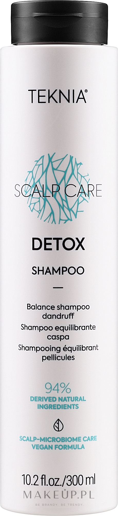 Naturalny szampon micelarny przeciw łupieżowi suchemu i tłustemu - Lakmé Teknia Scalp Care Detox Shampoo — Zdjęcie 300 ml