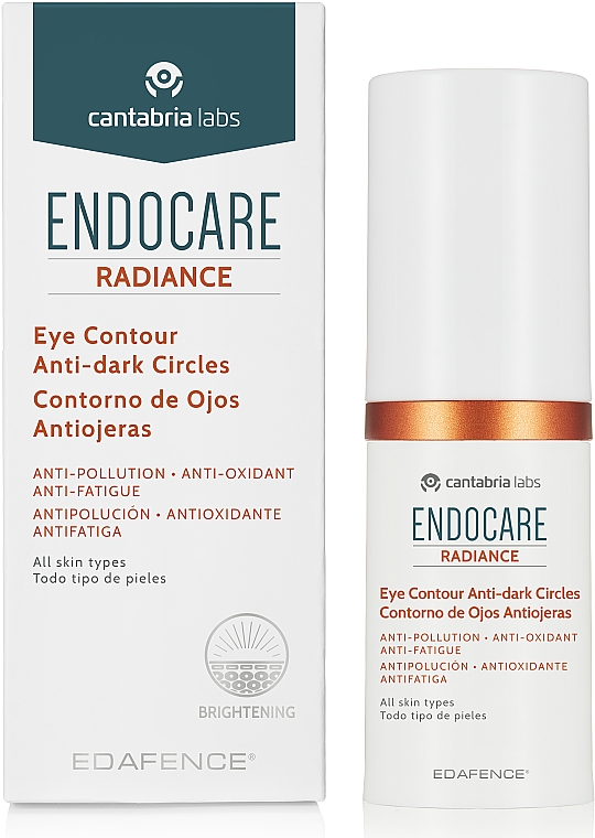 Krem antyoksydacyjny na cienie wokół oczu - Cantabria Labs Endocare Radiance Eye Contour Anti-Dark Circles — Zdjęcie N1