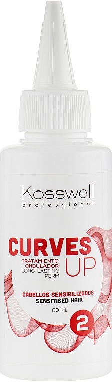 Preparat do trwałej ondulacji włosów - Kosswell Professional Curves Up 2 — Zdjęcie N1