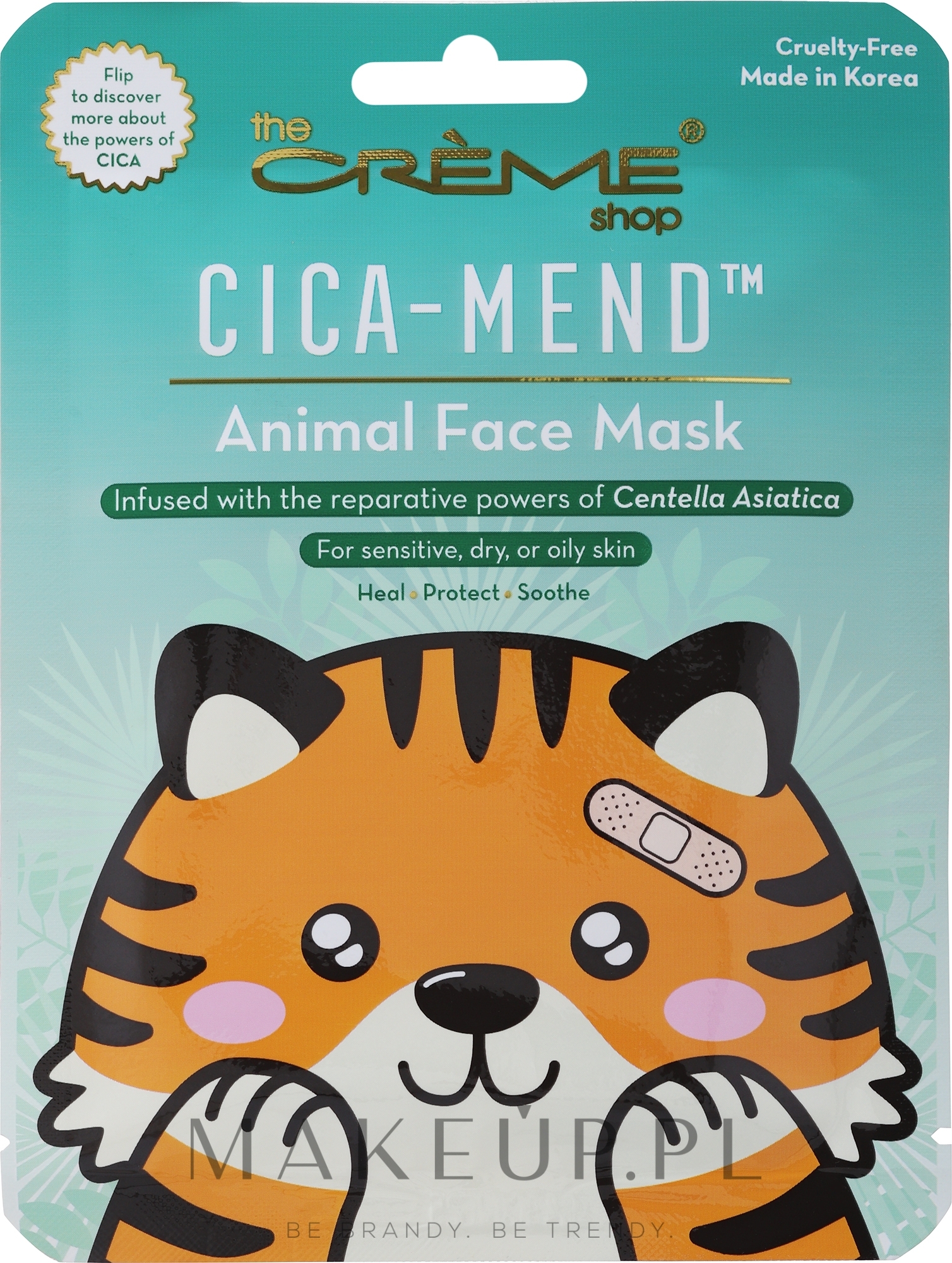 Maseczka do twarzy - The Creme Shop Face Mask Cica-Mend Tiger — Zdjęcie 25 g