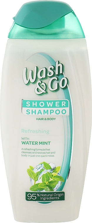 2w1 „Odświeżający” szampon-żel pod prysznic - Wash&Go Shower Shampoo — Zdjęcie N1