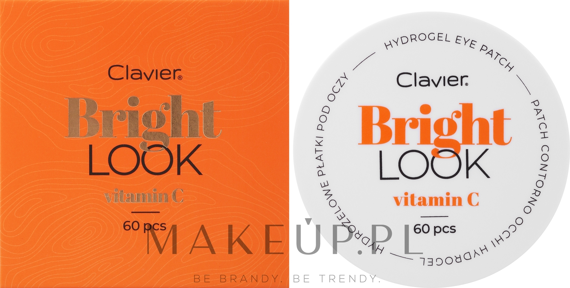 Rozjaśniające płatki pod oczy - Clavier Bright Look Vitamin C Hydrogel Eye Patch — Zdjęcie 60 szt.