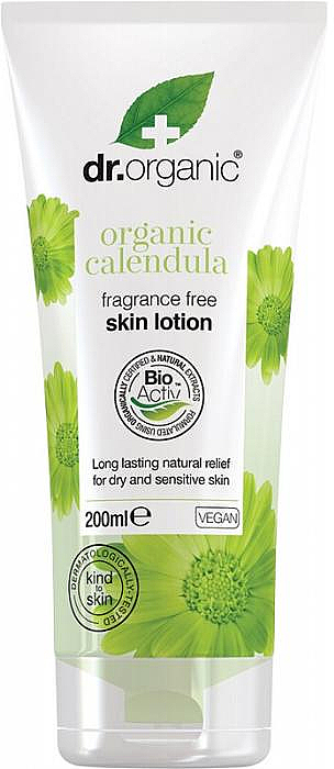 Organiczny balsam do ciała z nagietkiem - Dr Organic Fragrance Free Skin Lotion Organic Calendula — Zdjęcie N1