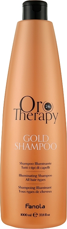 Szampon do włosów - Fanola Oro Therapy Gold Shampoo All Hair Types — Zdjęcie N2