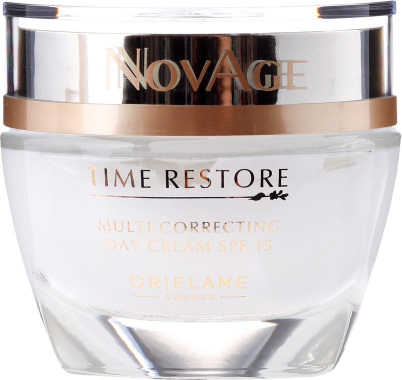 Odmładzający krem na dzień do twarzy SPF 15 - Oriflame NovAge Time Restore Multi Correcting Day Cream — Zdjęcie N2