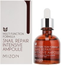 Kup Odbudowujące przeciwzmarszczkowe serum do twarzy ze śluzem ślimaka - Mizon Snail Repair Intensive Ampoule